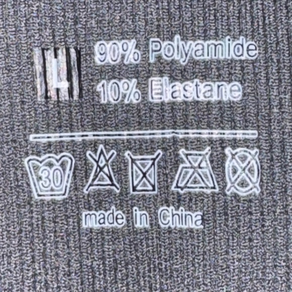 Halara High-Waisted Seamless Leggings Tummy Control Butt Lifting Gray Large - Picture 6 of 6